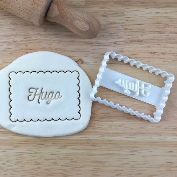 Personalized cookie cutter first name little butter - biscuit stamp