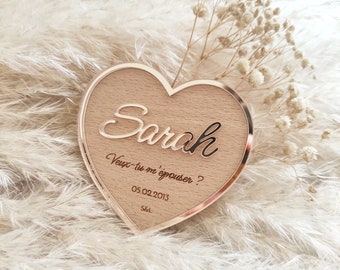 Magnet Saint Valentin - Demande en Mariage - Cadeau couple