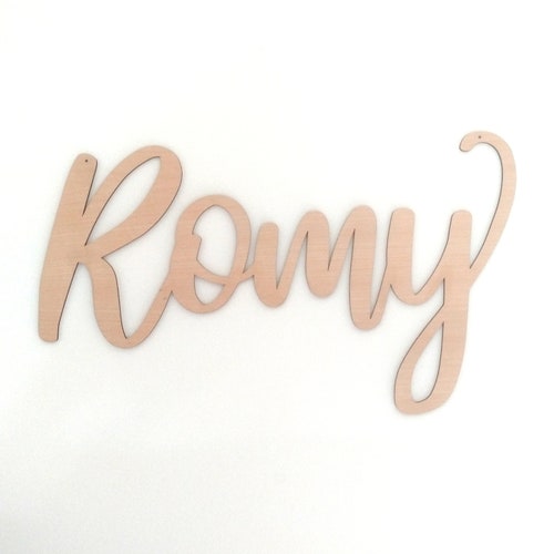 Prénom Personnalisé En Bois Pour Chambre Bébé – Décoration Murale Ou Porte – Cadeau Naissance, Baptême