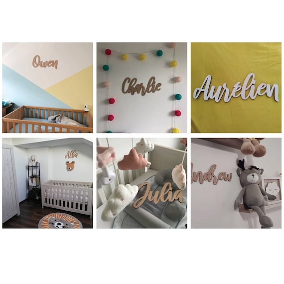 Prenom En Bois Pour Decoration De Chambre Enfant Idee Cadeau Etsy Canada
