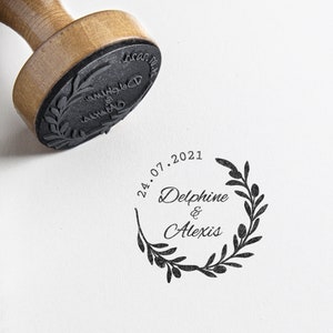 Olivier personalized wedding stamp