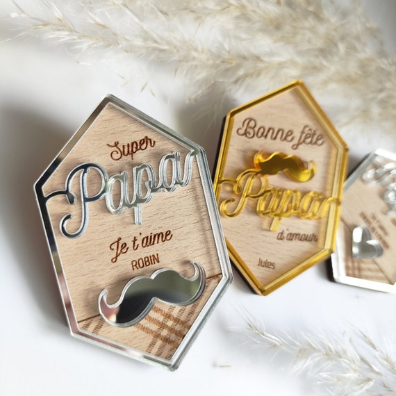 Magnet fête des pères personnalisé, Cadeau fête des papas
