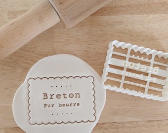 Bretonischer Ausstecher aus reiner Butter – Ausstecher, Keksstempel, Shortbread