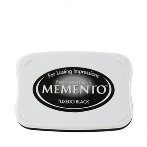 Grand encreur noir pour tampon, scrapbooking, memento