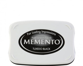 Large black ink pad for stamping, scrapbooking, memento