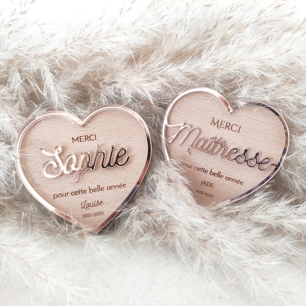 Imán de regalo personalizado para maestros, niñeras y cuidadores de niños.