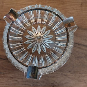Vintage glass ashtray , Vintage Scandinavian ashtray , Glass ashtray, glas tray, ashtrays (E13)