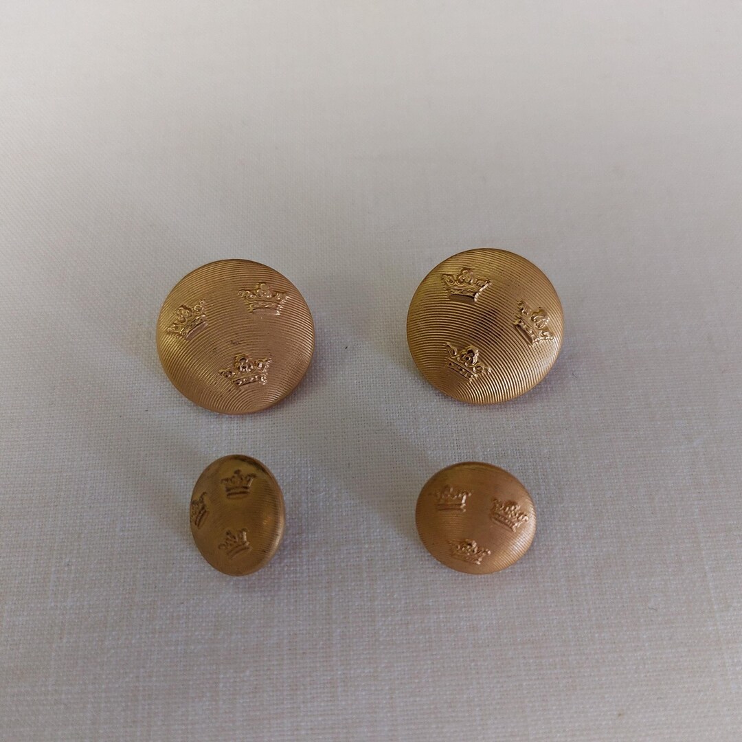 Swesh Button 4x Vintage Swedish Armed Forces Uniform Buttons , Rare (E12) - Etsy