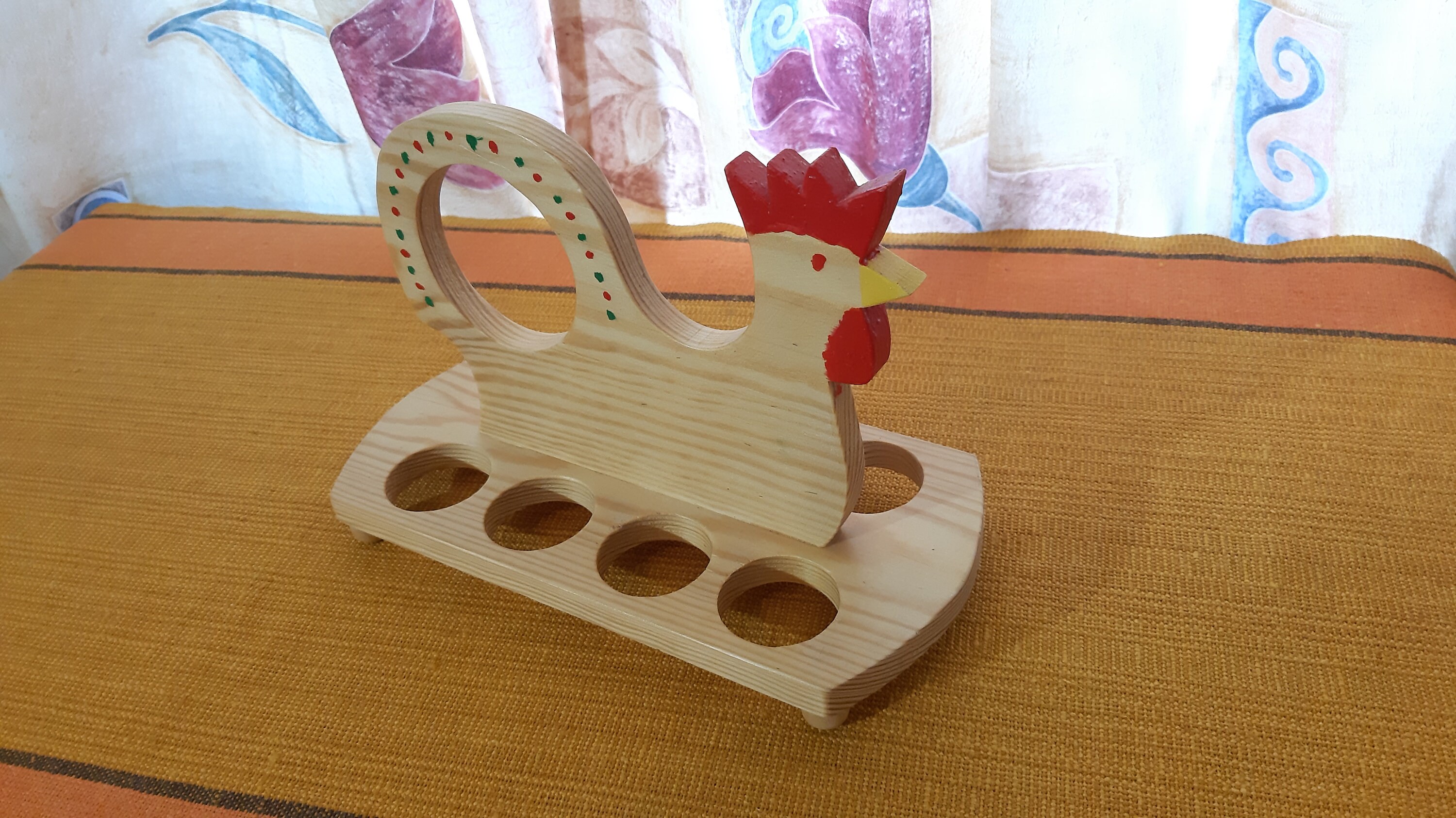 Vintage Wood Handmade egg holder Chicken egg holder Kitchen Etsy