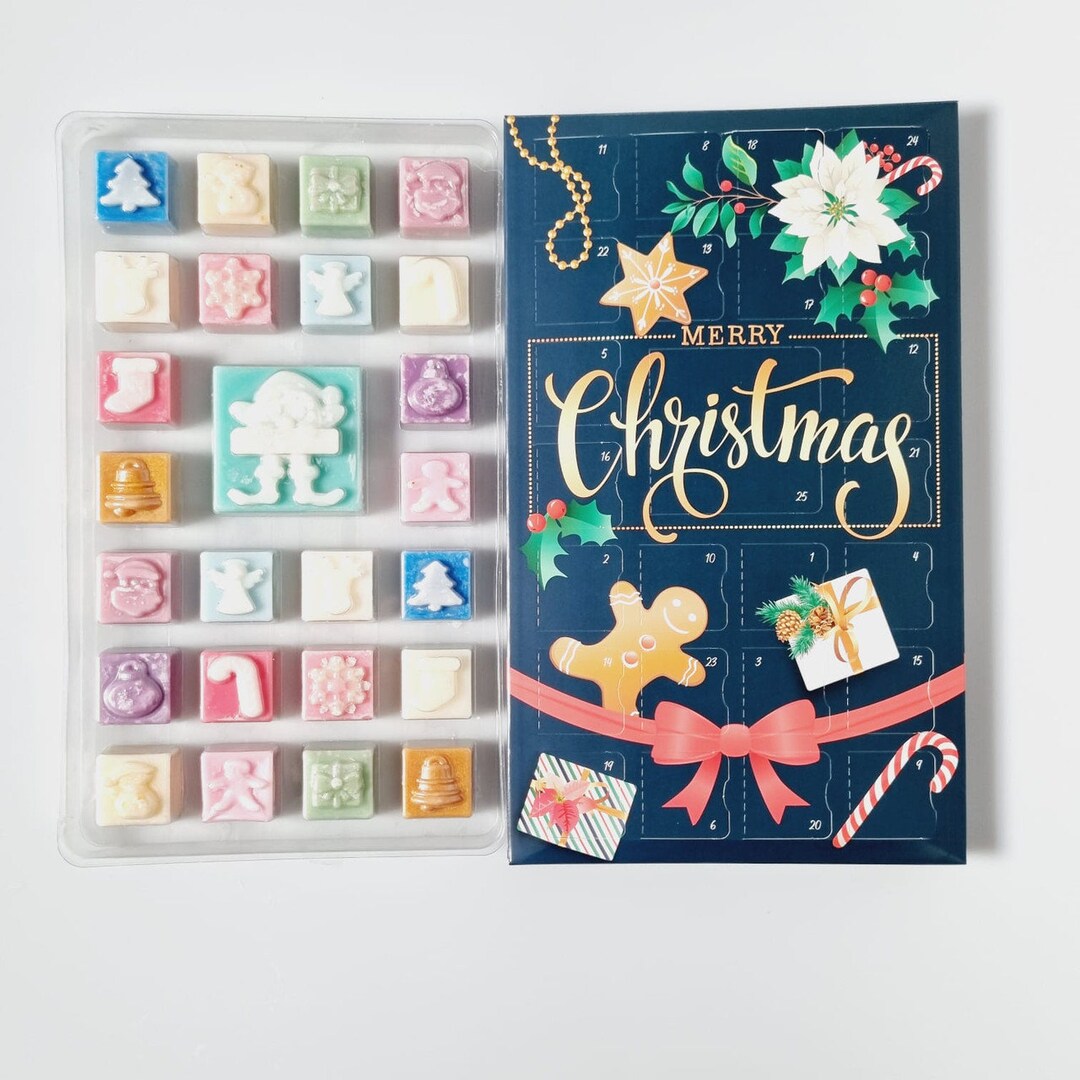 25 Days of Christmas Wax Melts Advent Calendar Gingerbread Etsy UK