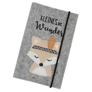 Mutterkindpasshülle Filz Österreich, Mutterpasshülle, Fuchs, boho, Geschenk zur Geburt