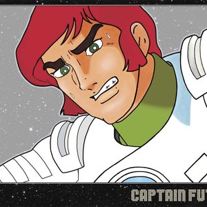 Capitão Futuro Pôster Manga Anime
