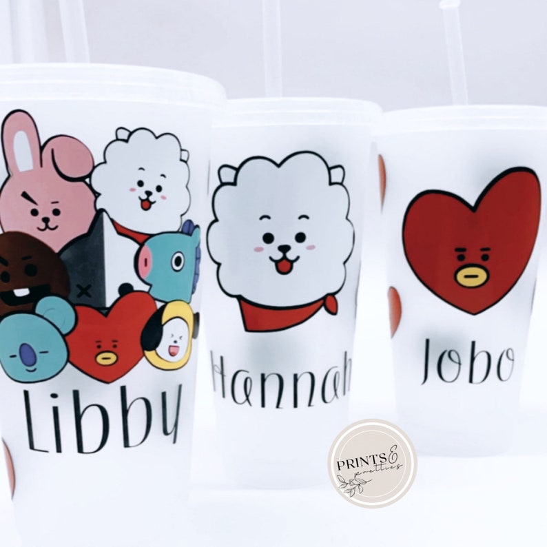 BTS Fan Personalised Frosted Tumbler Cup BTS21 KOYA CHIMMY - Etsy UK