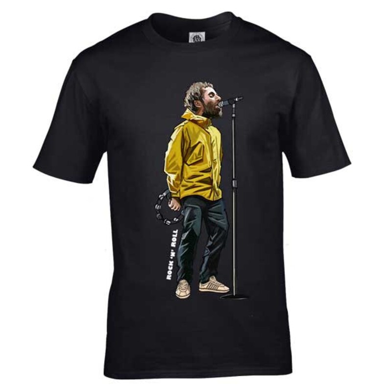 Liam Gallagher Rock n Roll Yellow TShirt Etsy