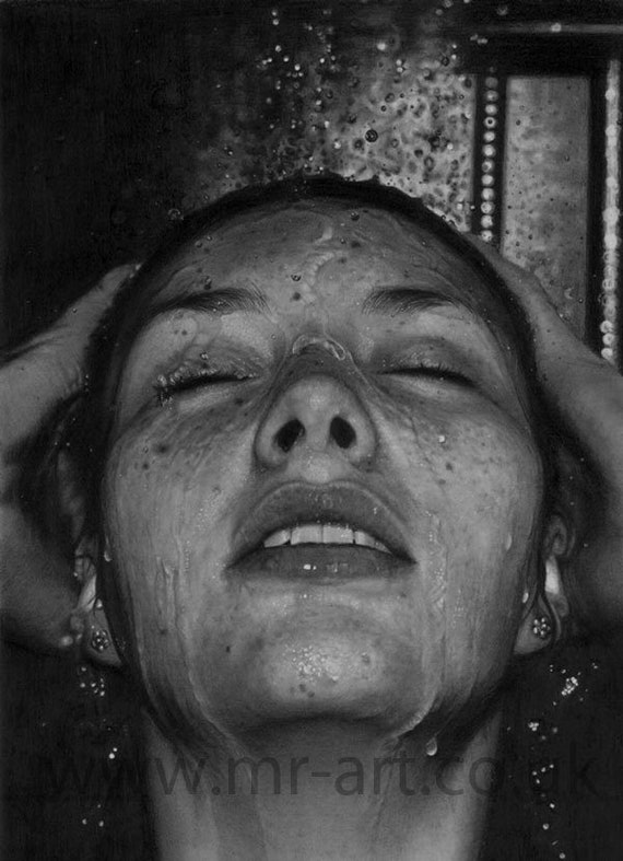 serenity hyperrealism pencil print