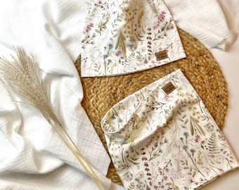 Beanie Headband Loop Flower Meadow