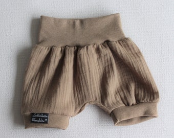 Short muslin pants free color choice