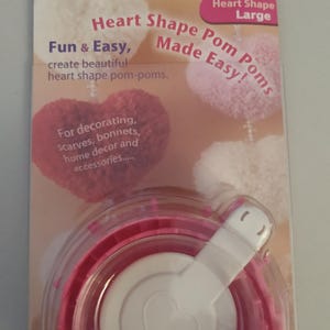 Pom-Pom Maker, Heart Shape Large, Clover