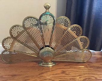 Brass Fireplace Fan Etsy