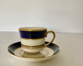 Antique Tea Set Cup and Saucer Fondeville Ambassador Wave England