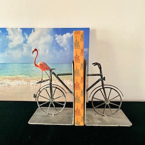 Metal Bicycle Shaped Bookends