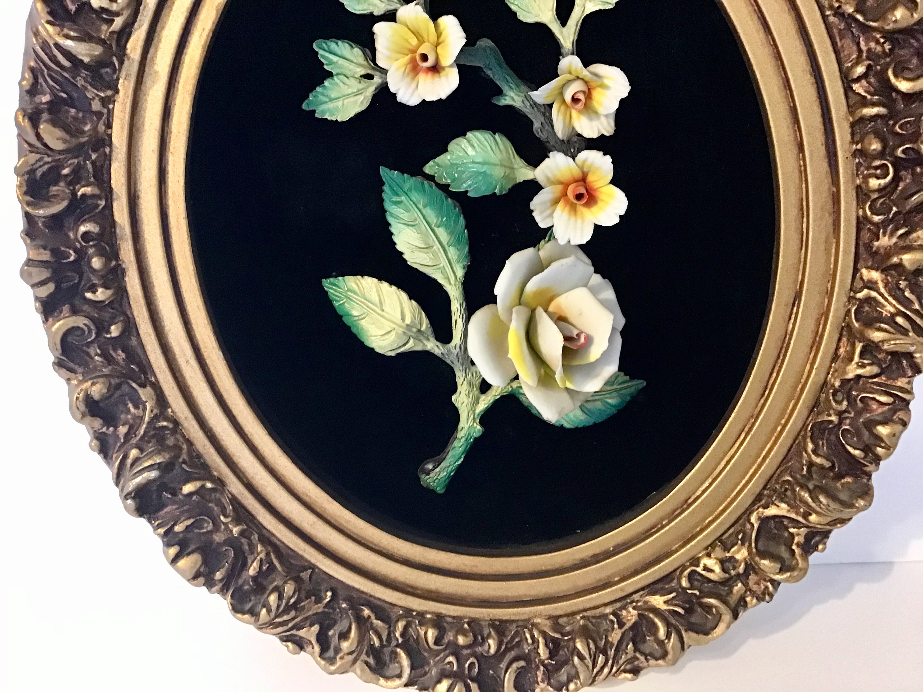 Pair off Vintage Wall Hanging Plaques Etsy