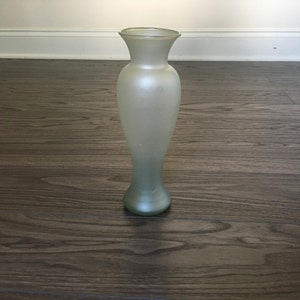 Weiße Kunst Glasvase