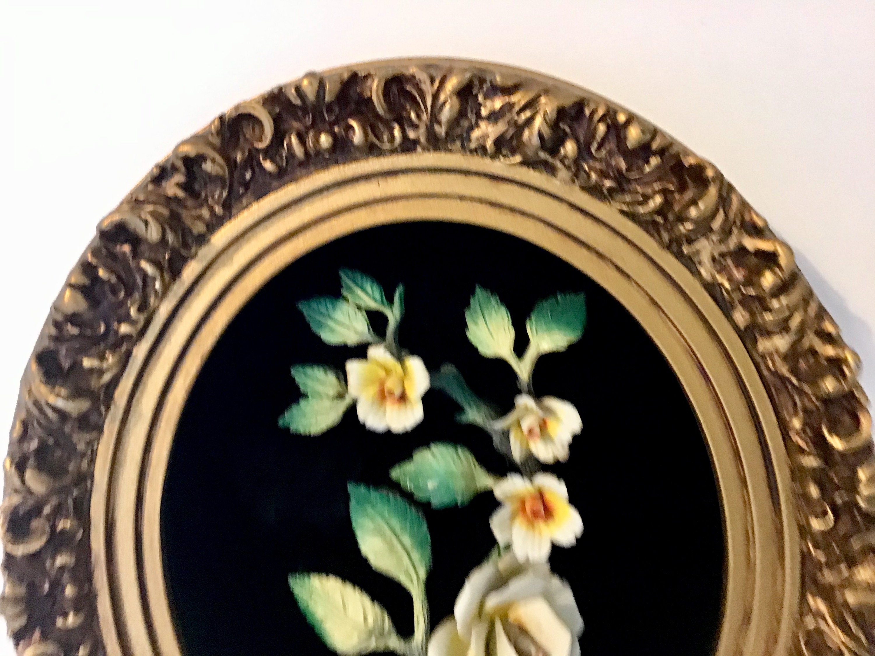 Pair off Vintage Wall Hanging Plaques Etsy