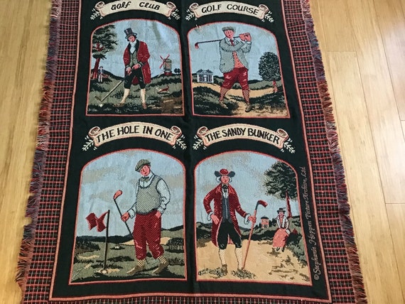Vintage Unique Rare Golf Club Tapestry US Etsy