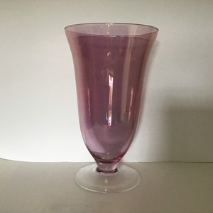 Vintage Adorable Cranberry  Large Glass Vase