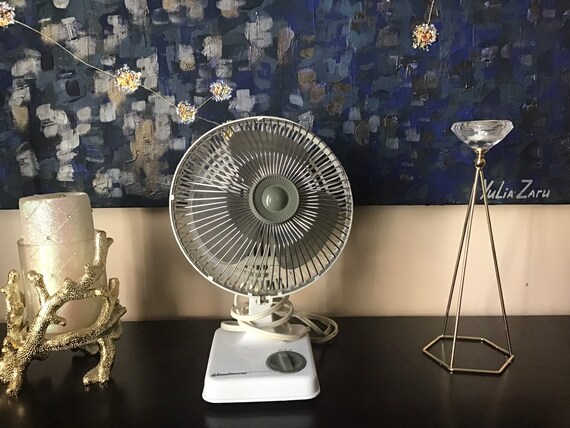 Windmere 2 Speed Oscillating Fan Small Electric Desk Table Etsy
