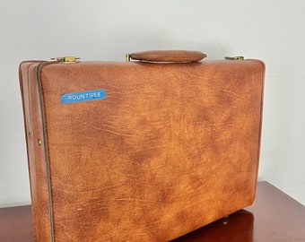 Estuche de cuero Rountree Maletín para documentos, bolsa de viaje, maleta de negocios