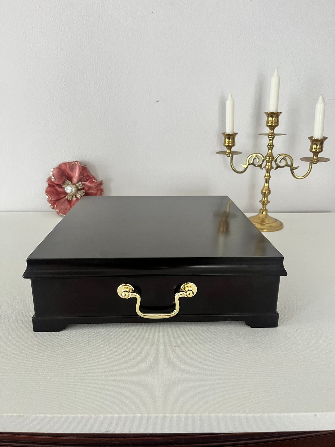 Bombay Company Wooden Jewelry Box 1993 Etsy