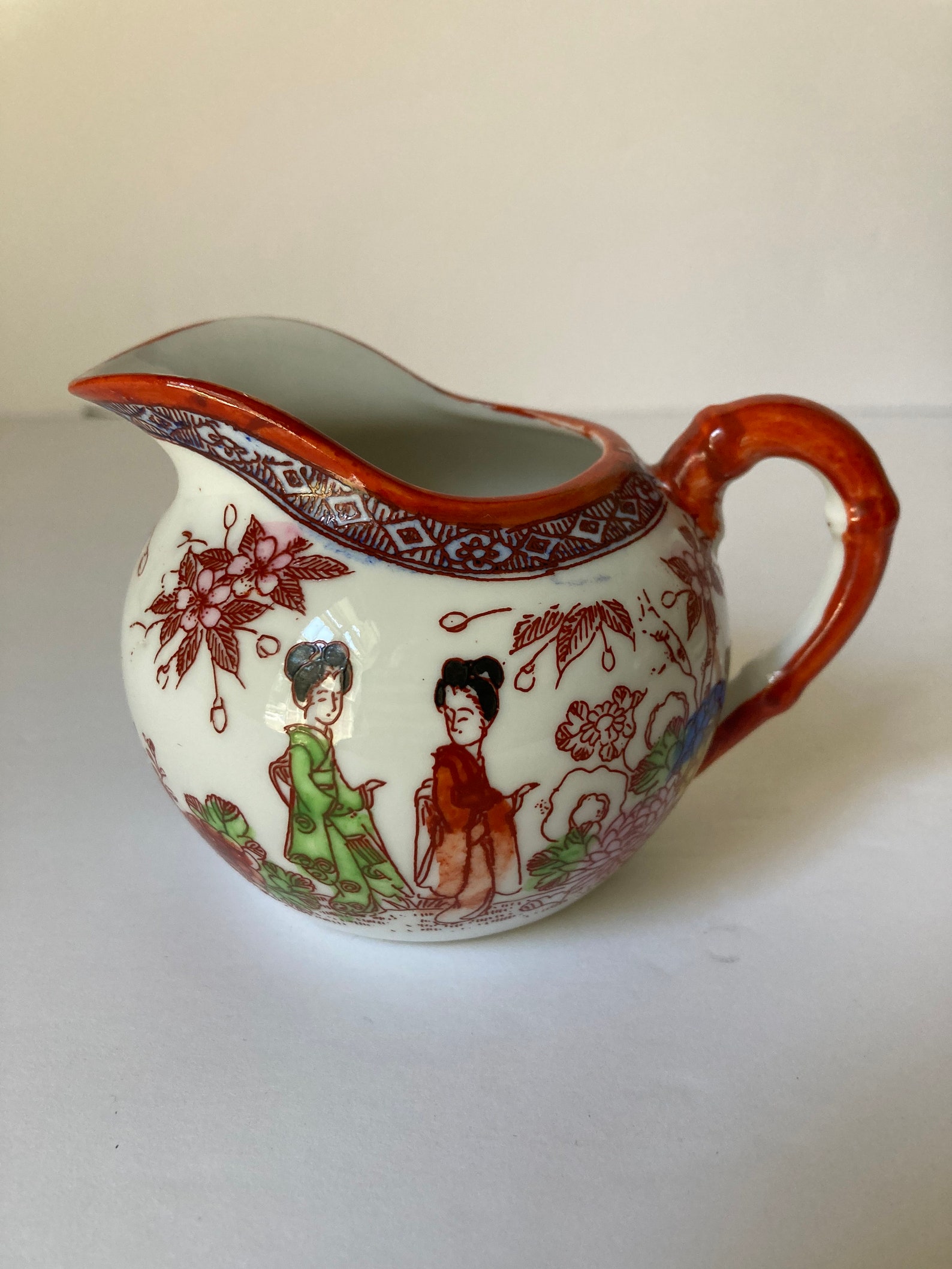 Vintage Japanese Creamer and Sugar Bowl Etsy