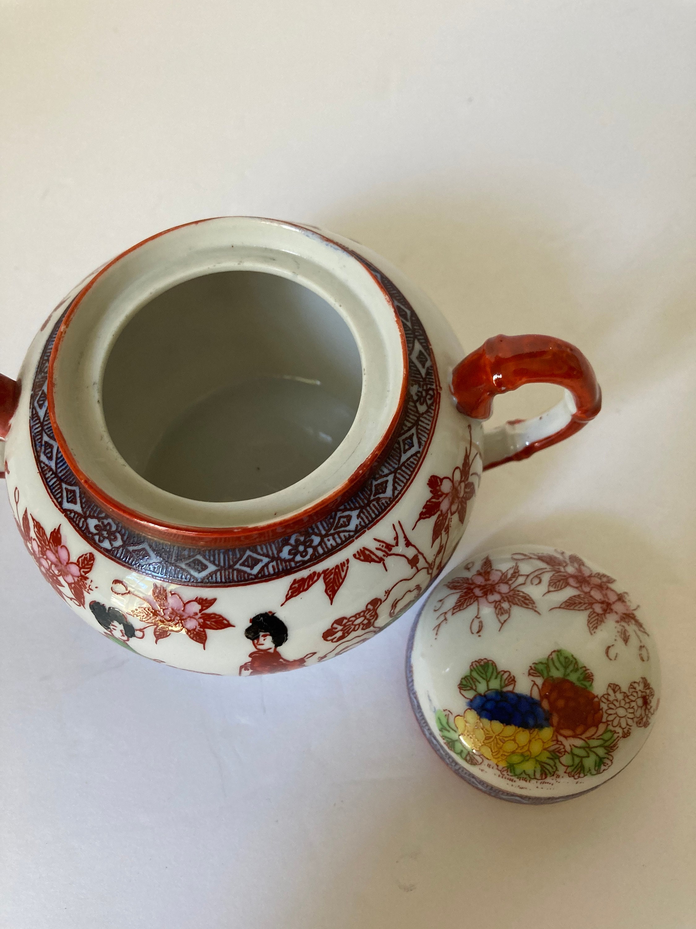 Vintage Japanese Creamer and Sugar Bowl Etsy