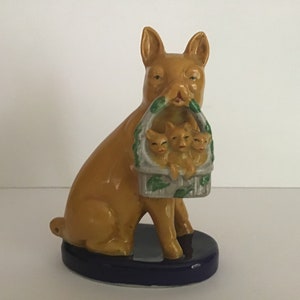Art Nouveau Style Figurine Pig Wildlife Deco-German Style Porcelain Enamels