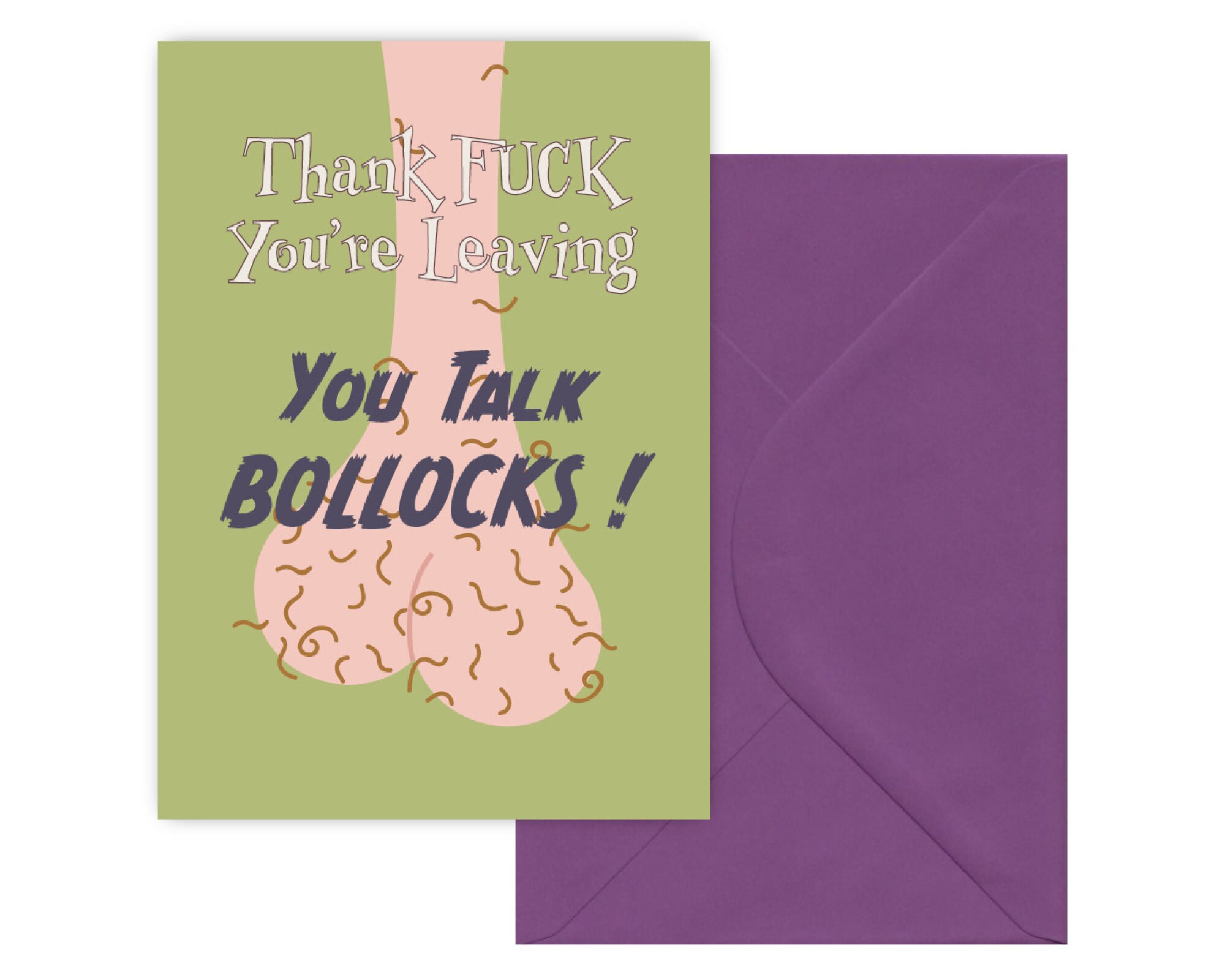 Rude You're Leaving Greeting Card Etsy UK