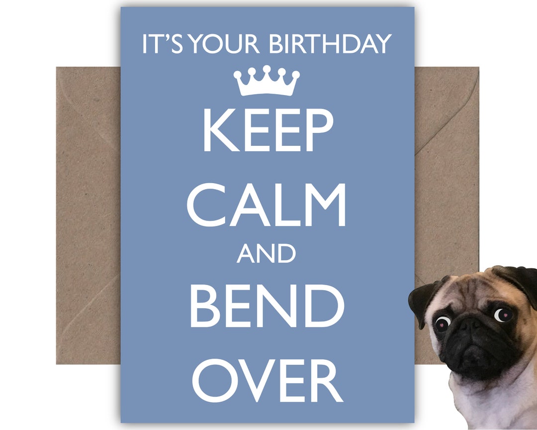 Rude Happy Birthday Greeting Card - Etsy