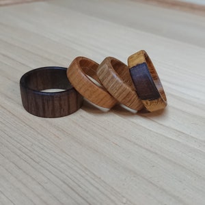 wooden rings
