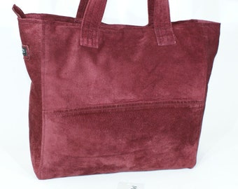 Large leather bag/recycled leather