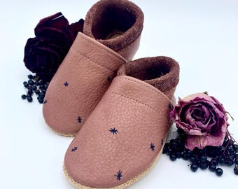 Hausschuhe Ecopell Krabbelschuhe Krabbelschuhe Aus Leder Farbton