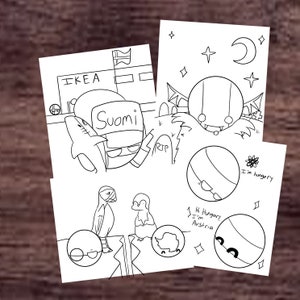 Countryballs/Polandball Coloring Pages~Series 2~2022