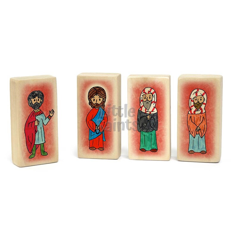 Patron Saint Wooden Block Toy Good Friday Set