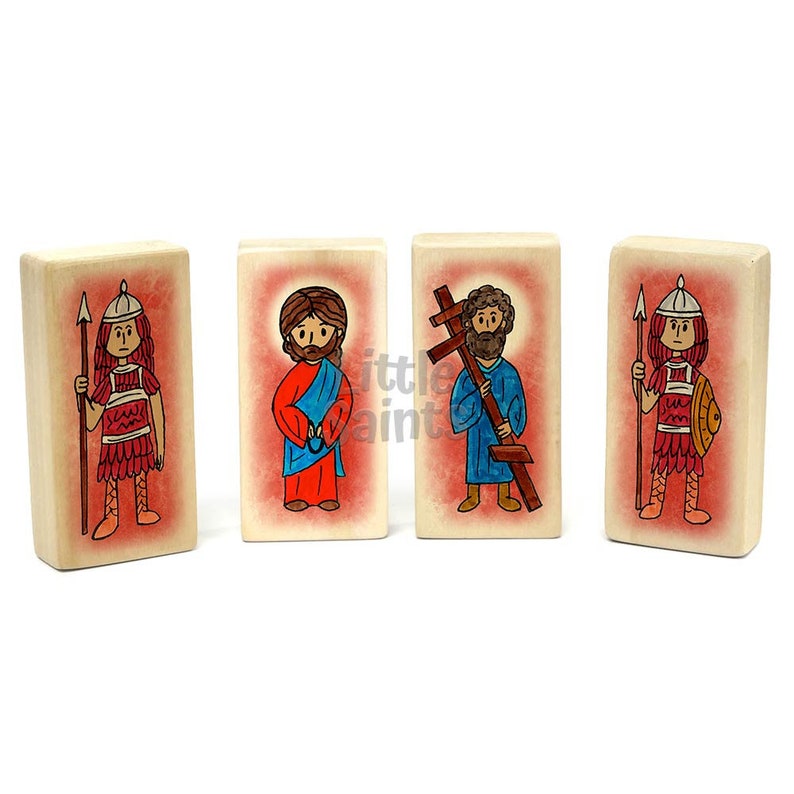 Patron Saint Wooden Block Toy Good Friday Set