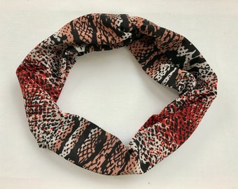 African Animal Print Sheer Headband