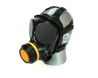 Adaptateur pour masque à gaz S10 RD40 avec bouchon à vis et valve d'expiration