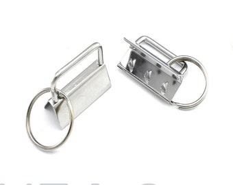 100 Schlüsselband Rohling 30mm verchromt Schlüsselanhänger Rohling Lanyard Lanyards