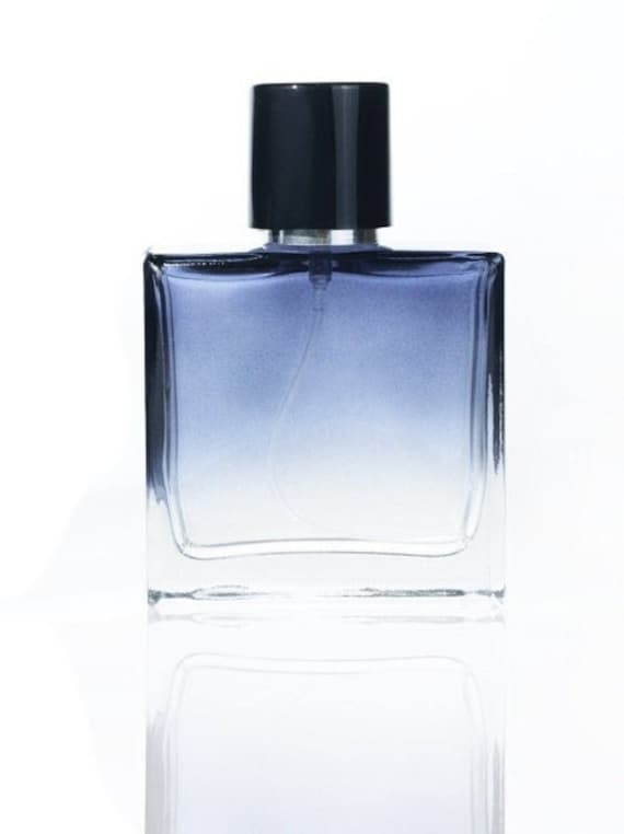 50ml Vide Verre Parfum Spray Flacon Bleu Rechargeable Nouveau