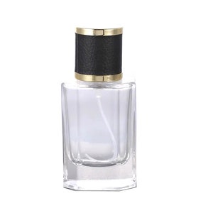 40ml Verre Vide Parfum Spray Bottle Atomiser Rechargeable Noir-Or Cap