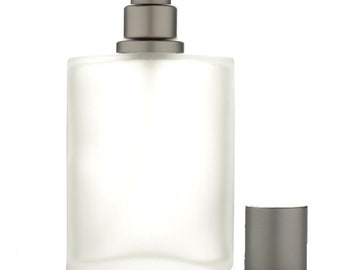 Empty Glass Perfume Spray Bottle Atomiser Refillable Smokey/Frosty